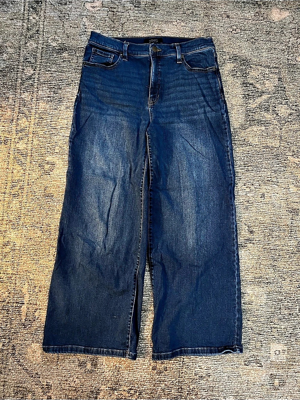 Banana Republic Wide-Leg High-Rise Jeans Blue